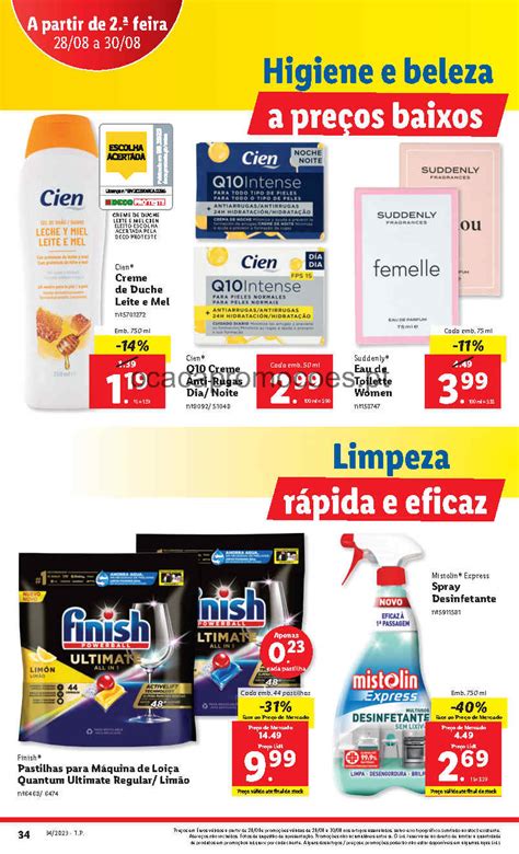 Antevisão Folheto LIDL Beleza e Limpeza Promoções 28 agosto a 30 agosto