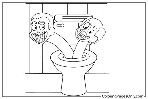 Coloriage Toilettes Skibidi - Coloriages Gratuits à Imprimer