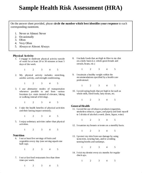 Health Questionnaire 35 Examples Format Pdf Tips