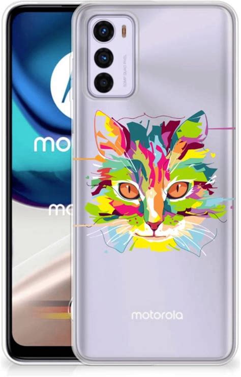 Mobiel Case Motorola Moto G Gsm Hoesje Doorzichtig Cat Color Bol