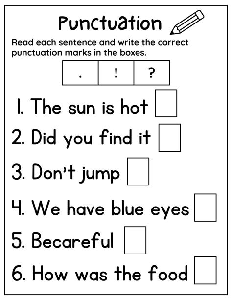 10 Printable Punctuation Worksheets Punctuation Practice Worksheets