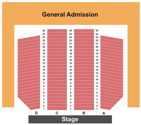 Terrace Theater Seating Chart