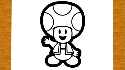 Como Desenhar Toad Do Super Mario Desenhos F Ceis Youtube