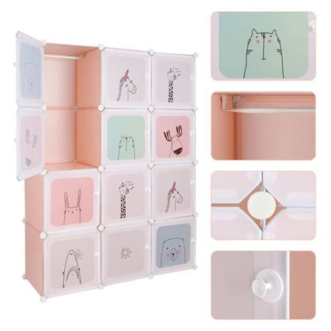 Nuo Cubes Armoires Chambre Diy Penderie Plastiques Meuble Rangement