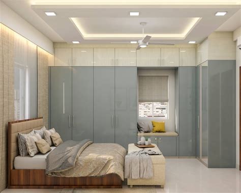 False Ceiling With Niche Seating Space Livspace