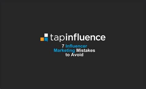 7 Influencer Marketing Mistakes To Avoid Ppt