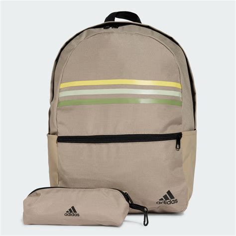 Adidas Classic Horizontal Stripes Backpack Green Adidas Uae