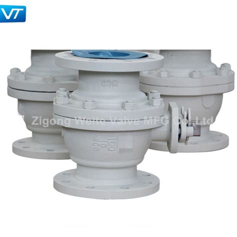 Dn100 Pn16 Carbon Steel Flanged End Ball Valves Wcb Body Material