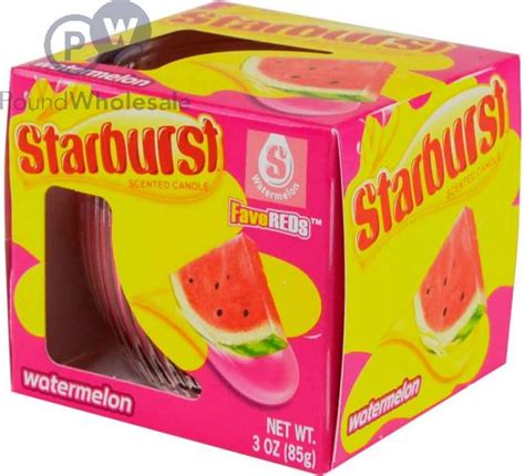 Wholesale Starburst Scented Candle Jar Watermelon 85g Pound Wholesale