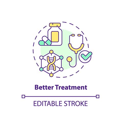 Better treatment concept icon. Delivering improved treatment for