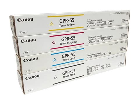 Canon GPR 55 Complete High Capacity Toner Cartridge Set GM Supplies