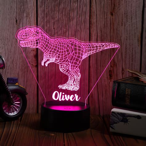 Personalized Dinosaur Led Night Light