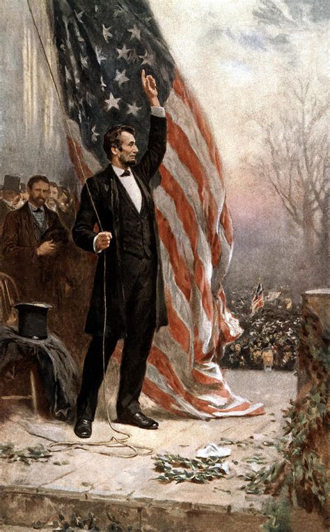 President Abraham Lincoln Giving A Speech by War Is Hell Store