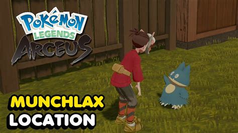 How To Get Munchlax In Pokemon Legends Arceus Munchlax Location YouTube