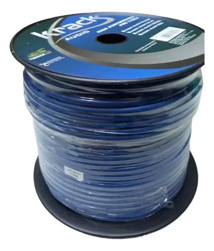 Rollo De Cable Krack Para Micrófono Color Azul 100 Mts 2x24 Envío gratis