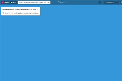 How to Remove a Contact Lens Stuck in Your Eye? - start.me