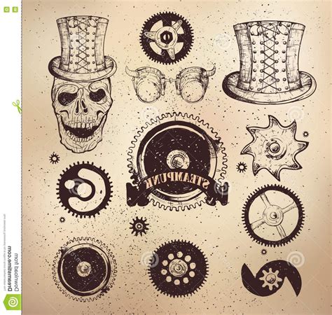 Steampunk Gears Vector at Vectorified.com | Collection of Steampunk ...