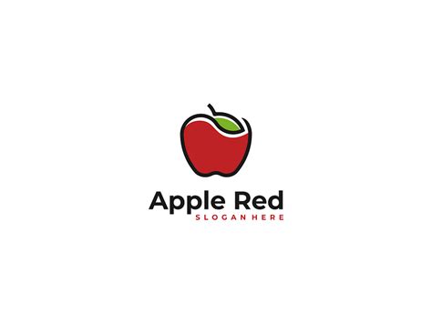 Apple Red Logo by farsad_graphic on Dribbble