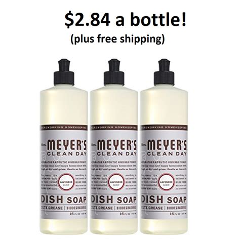 3 Bottles of Mrs Meyers Liquid Dish Soap, $8.52 Shipped ($2.84/bottle) - AddictedToSaving.com