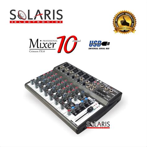 Jual Mixer Channel Crimson Fx Usb Equalizer Shopee Indonesia