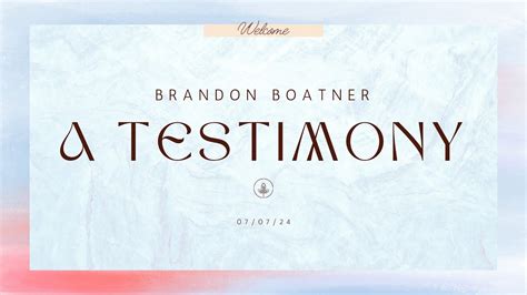 Testimony Of Dr Brandon Boatner Youtube