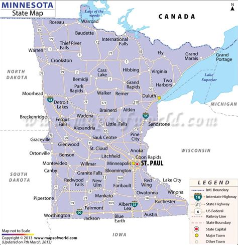 Minnesota State Map