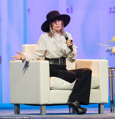 Diane Keaton Shows Off Her Masculine Chic Ensemble At Pennsylvania