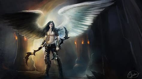 Angel Warrior Fantasy Man Wings Angel Warrior Fantasy Wings Artist