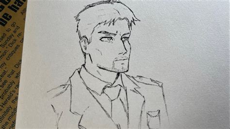 How To Draw Reiner Braun In 5 Minutes Attack On Titan Drawing