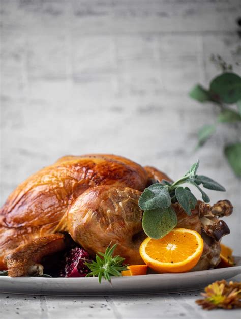 This Citrus Sage Roasted Turkey Is Cooked To Perfection With A Mixture