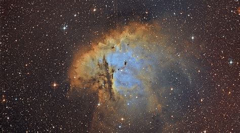 Ngc Pacman Nebula In Hubble Palette Narrowband Simon Todd