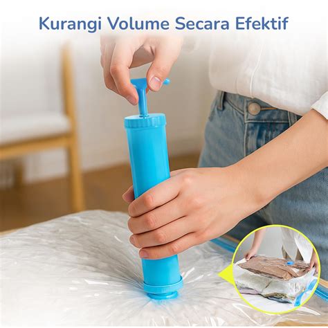 joybos pompa vakum baju manual vacuum bag hand pump  multi color
