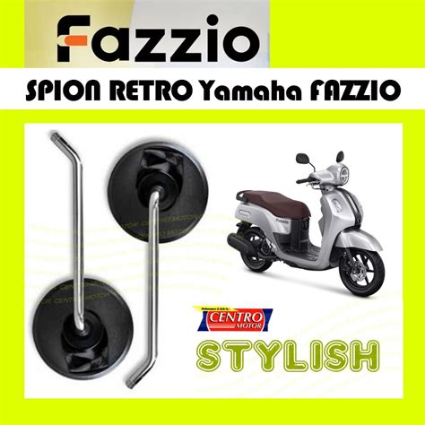 Jual SPION RETRO YAMAHA FAZZIO Model LEBIH STYLISH KOKOH VISIBILITAS