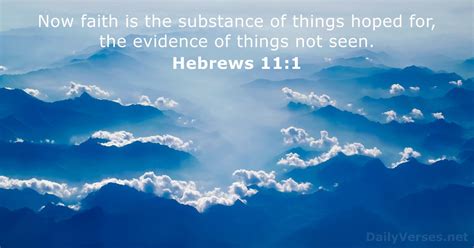 Hebrews 11:1 - NKJV - Bible verse of the day - DailyVerses.net