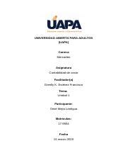 Contabilidad De Costo Docx Universidad Abierta Para Adultos Uapa