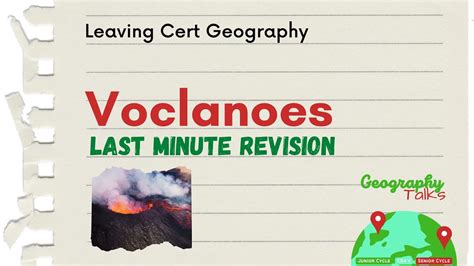 VOLCANOES Last Minute Revision Leaving Cert Geography YouTube