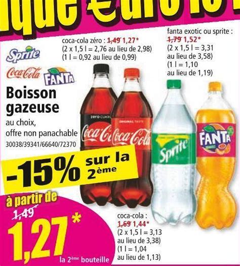 Promo Sprite Coca Cola Fanta Boisson Gazeuse Chez Norma