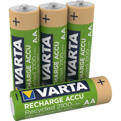 Varta Recharge Accu Recycled NiMH 2100mAh AA 4 Darabos Akkucsomag EMAG Hu