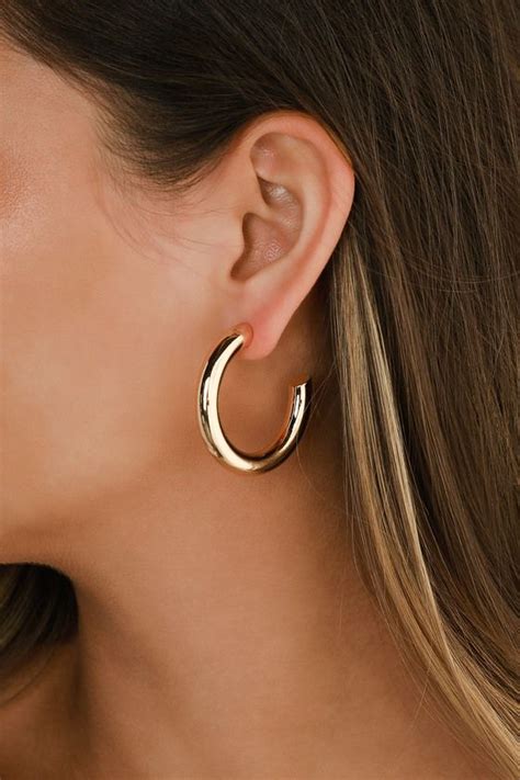 Karissa Gold Hoop Earrings