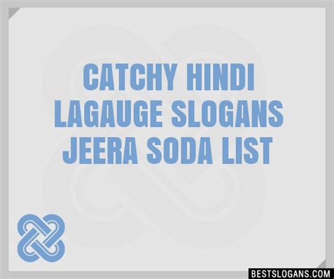 Catchy Hindi Lagauge Jeera Soda Slogans Generator Phrases