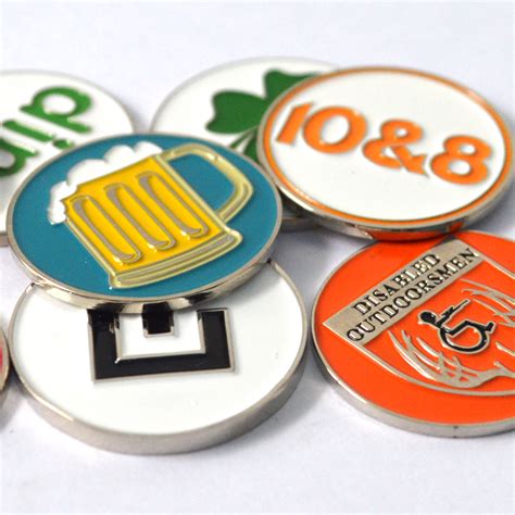 Custom Various Design Ball Markers Golf Accessory With Your Own Logo