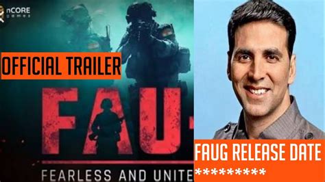 FAUG OFFICIAL TRAILER L Release Date L India First FPS Game YouTube