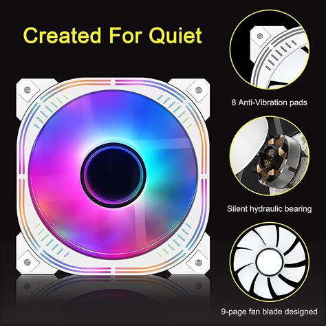 Silent Series 120mm Case Fan For Computer Case (single Pack), Rgb Led ...