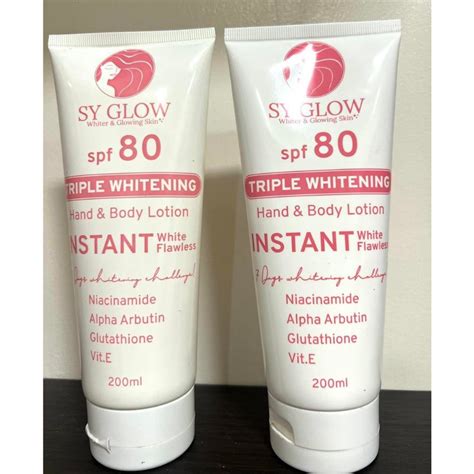 Pcs Sy Glow Triple Whitening Hand Body Lotion Spf Ml