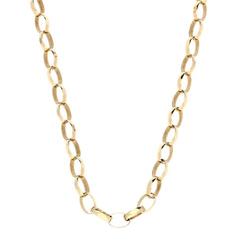 9ct Yellow Gold 20 Inch Belcher Chain 53 Grams Miltons Diamonds