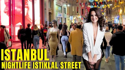 Istanbul 2024 Nightlife Istiklal Street Taksim Square Walking Tour 4k Youtube