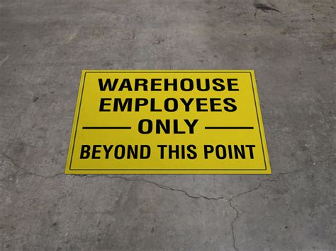 Warehouse Floor Signs – Jederr.com