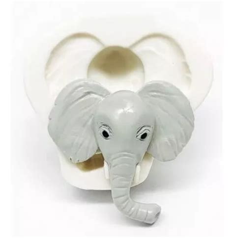 Molde De Silicone Animais Do Safari Rosto Elefante Mod 2 MercadoLivre