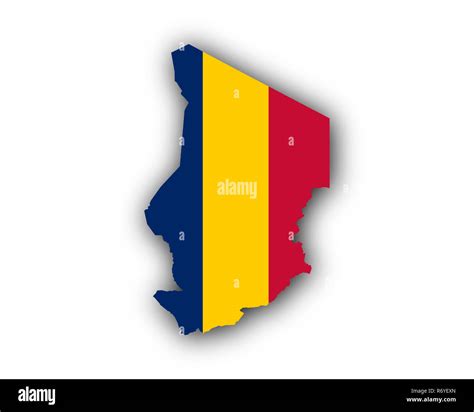 Chad flag map hi-res stock photography and images - Alamy