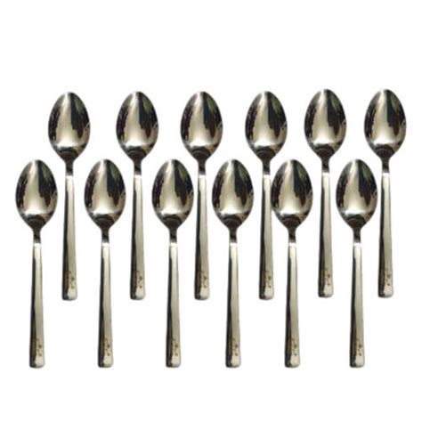 Silver 6 Inch Corrosion Resistant Polished Finish Stainless Steel Spoon